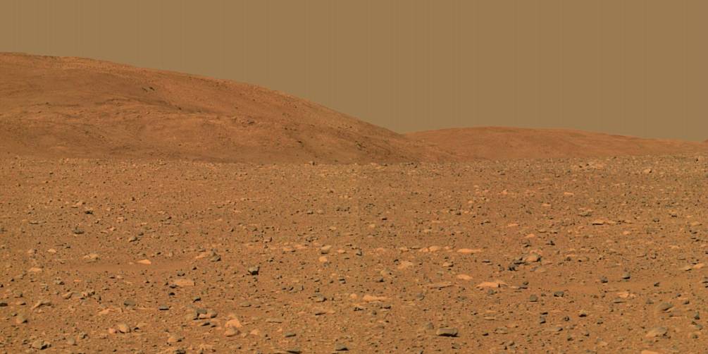Панорама Марса с марсохода Curiosity и Opportunity